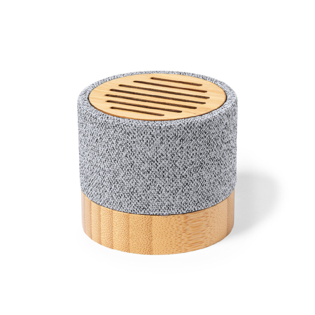 SPEAKER MADE FROM BAMBOO AND RPET MATERIAL WITH RECYCLED PLASTIC BLARAK