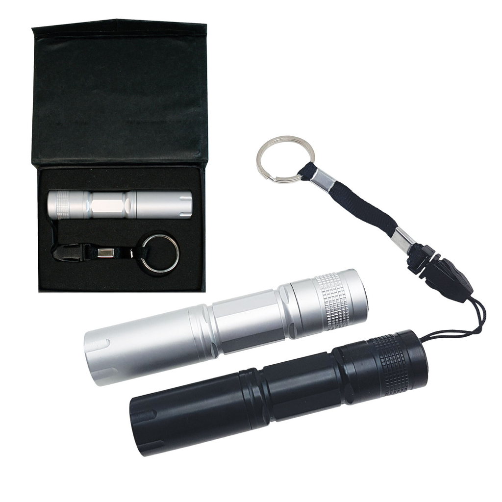 Torch Metal With Carry Strap And Split Ring Packed In A Gift Box
