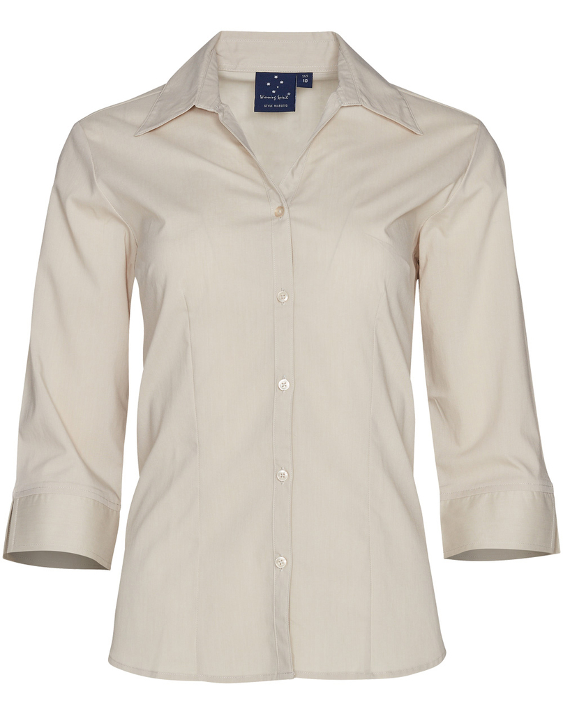 Ladies' 3/4 Sleeve Teflon Shirt