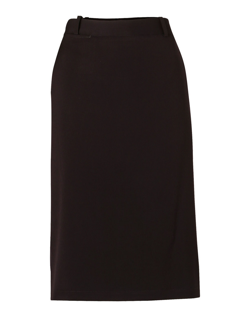 Women's Flexi Waist A-Line Utility Lined Skirt In Poly/Viscose Stretch Twill