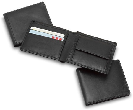 Economy Leather Wallet with Coin Pouch