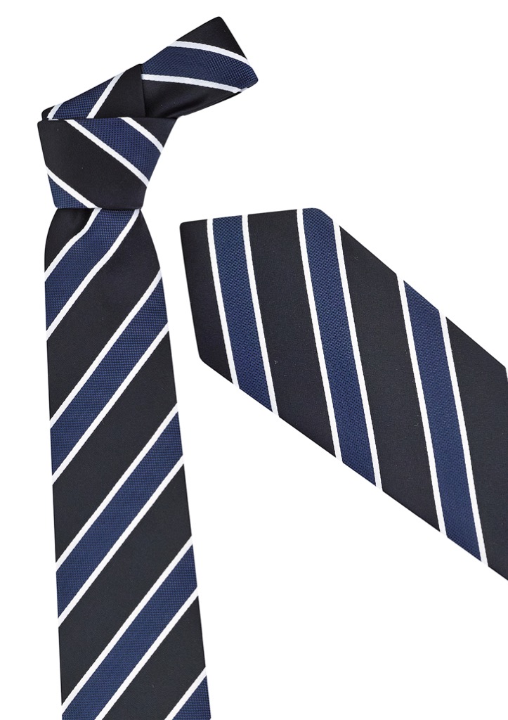 Mens Wide Contrast Stripe Tie
