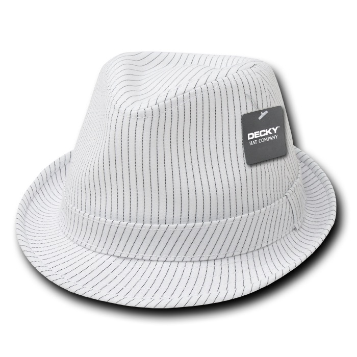 Pinstriped Fedora Hat