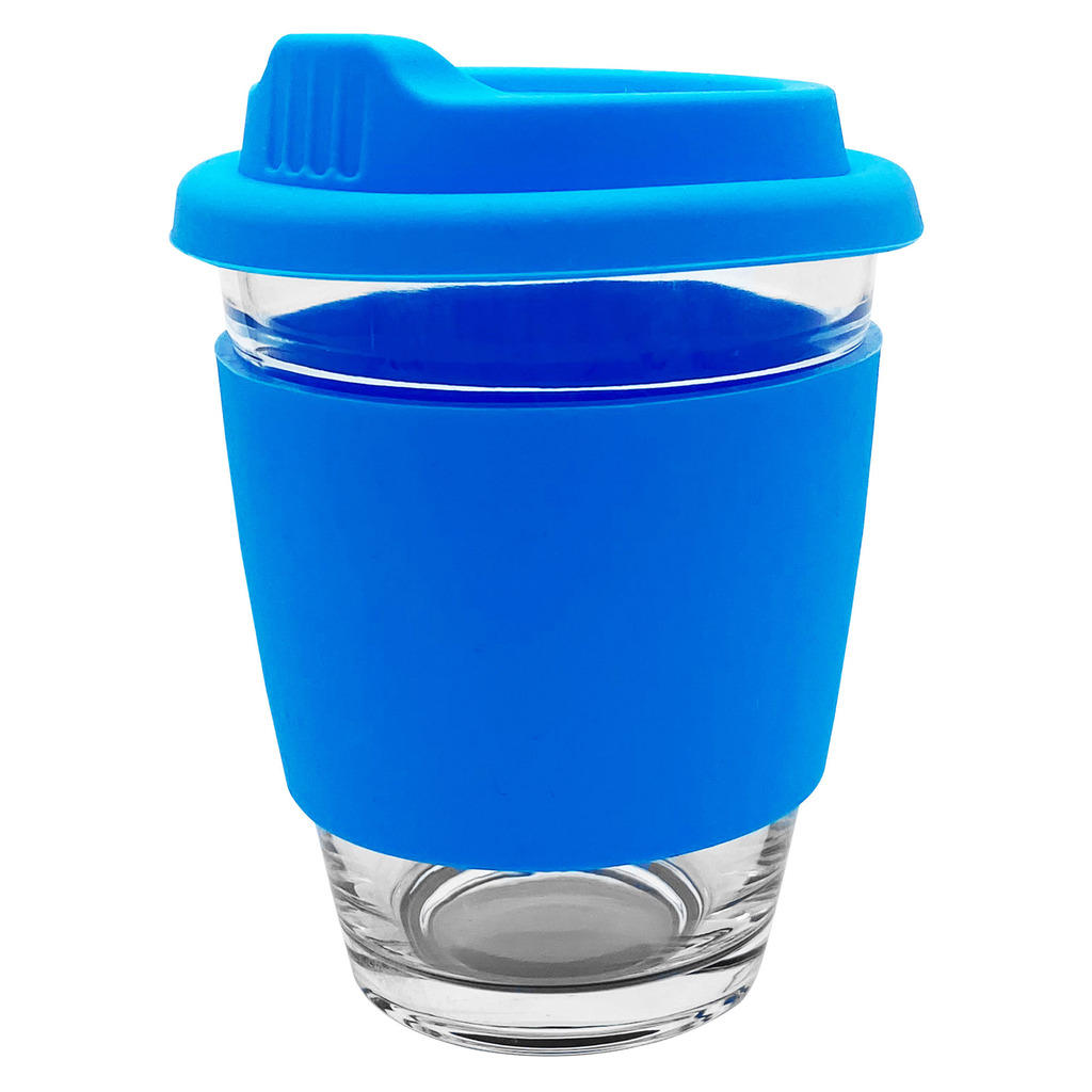 Carlo Glass Coffee Cup - Silicone Band