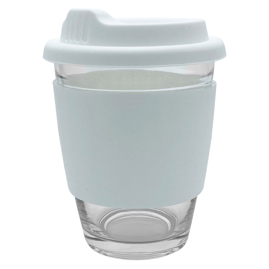 Carlo Glass Coffee Cup - Silicone Band