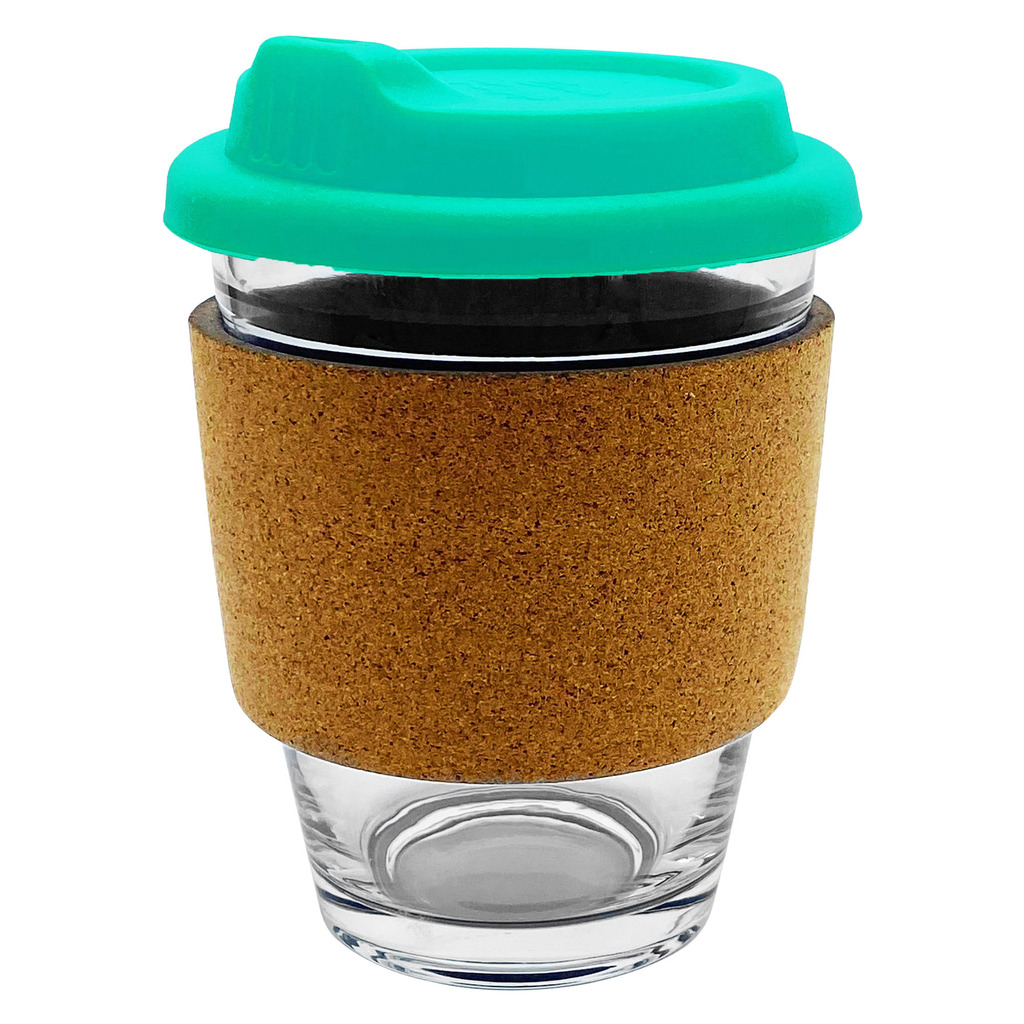 Carlo Glass Coffee Cup - Cork Band