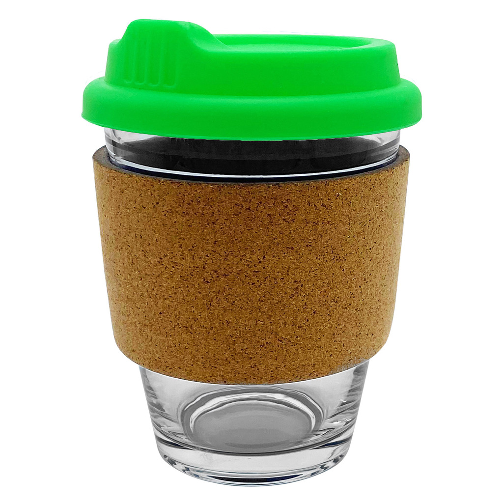 Carlo Glass Coffee Cup - Cork Band