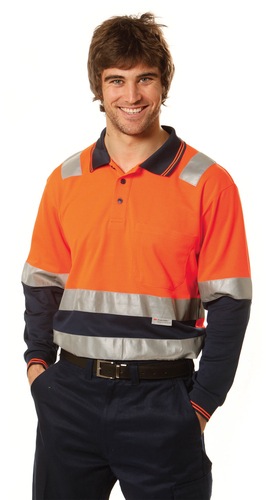 Mens TrueDry Safety Polo With 3M Reflective Tape 