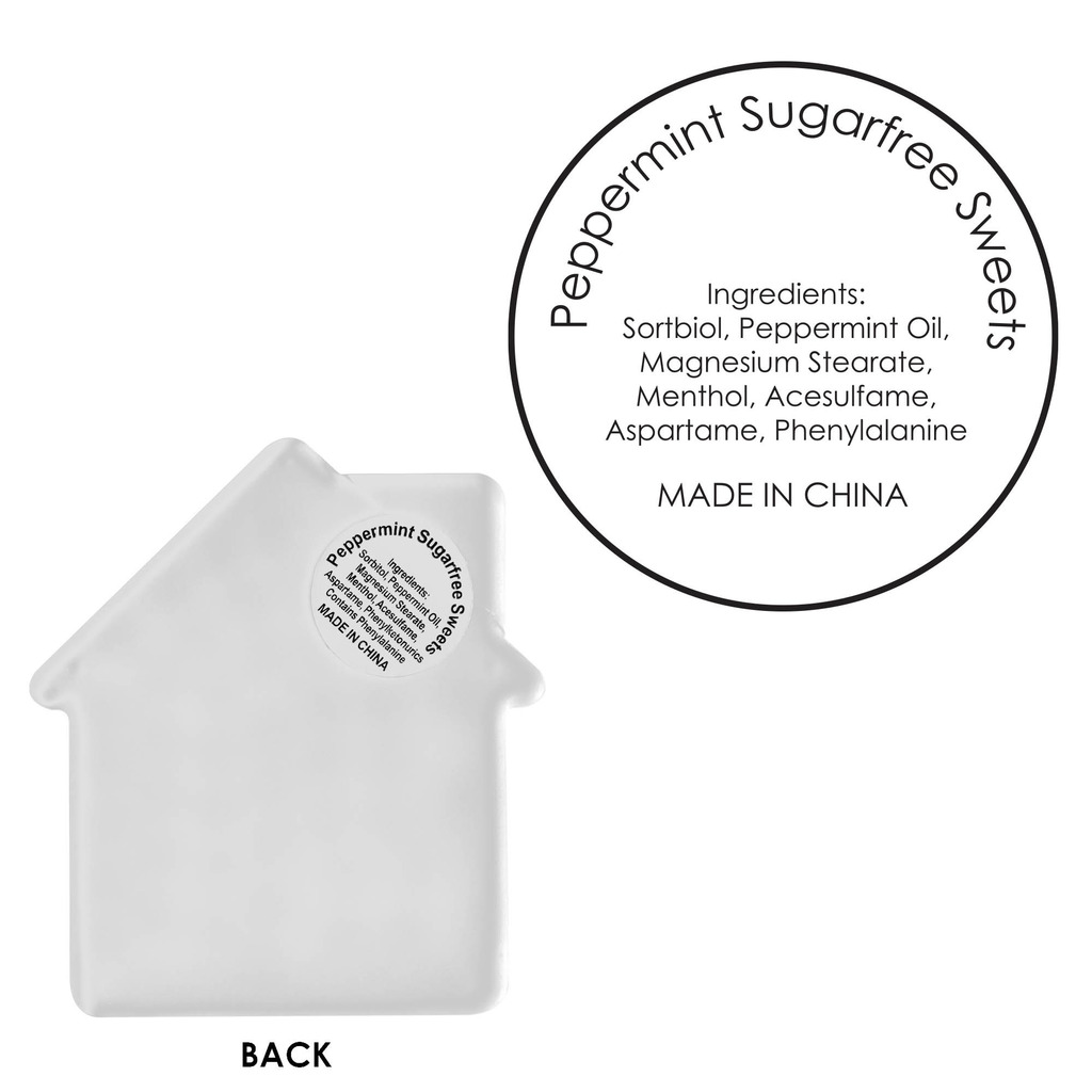 House Shape Mint Card