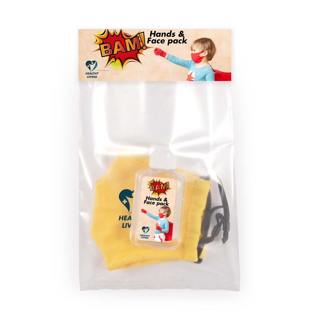 Children's Mask and Hand Sanitiser Pack