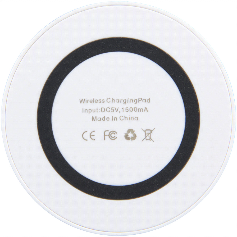 Freal Wireless Charging Pad, White/Solid Black