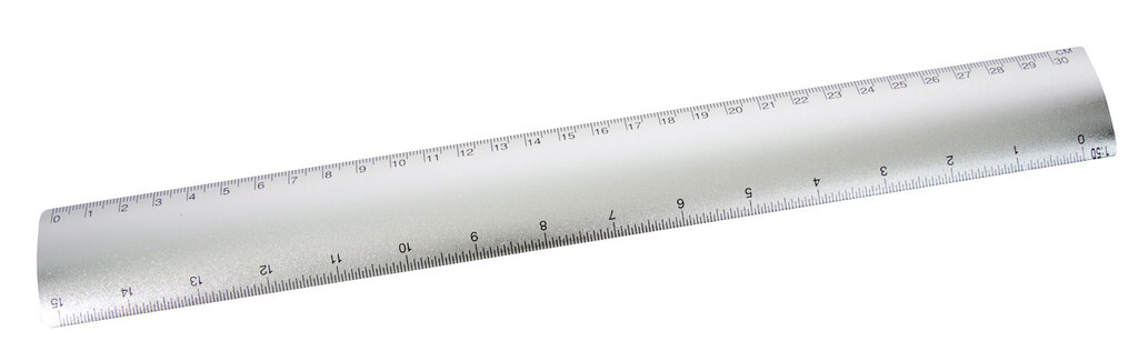 Ruler Scale 30cm 1:1 And 1:50 Scales Aluminium