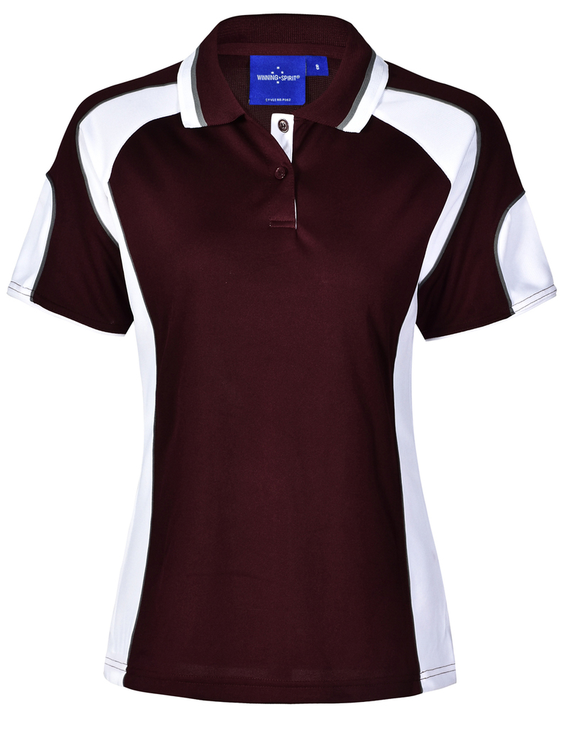 Ladies' Cooldry Contrast Polo With Sleeve Panel