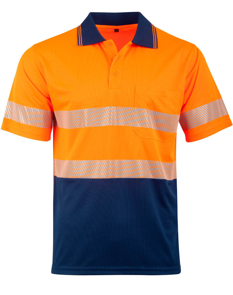 Unisex Cooldry Segmented Safety S/S Polo