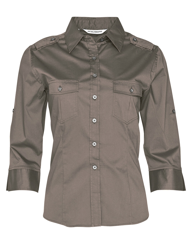 Women's 3/4 Sleeve Military Shirt