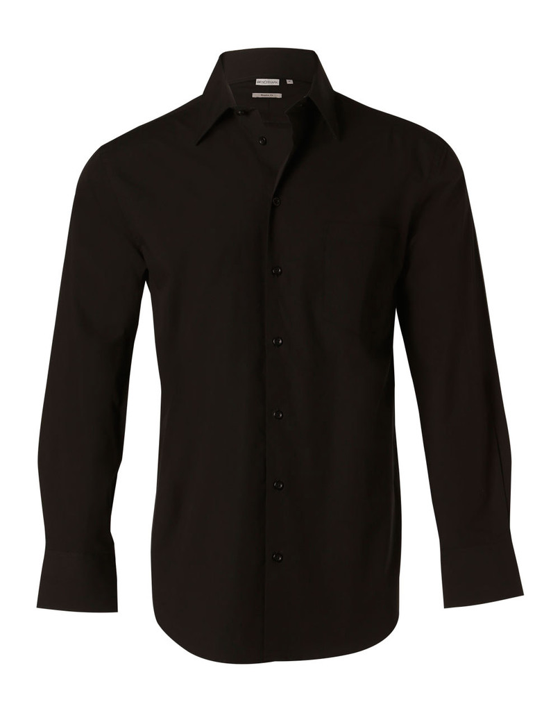 Men's Cotton/Poly Stretch L/S Shirt