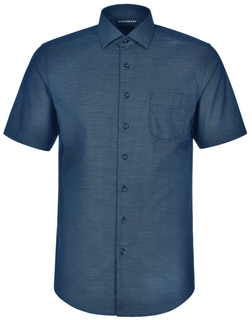 Men's Pin Dot Stretch S/S Shirt