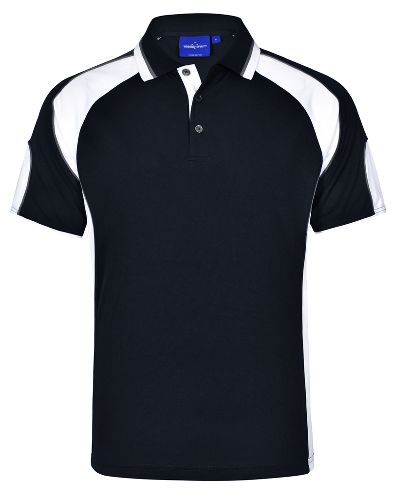 Men's Cooldry Contrast Polo With Sleeve Panel