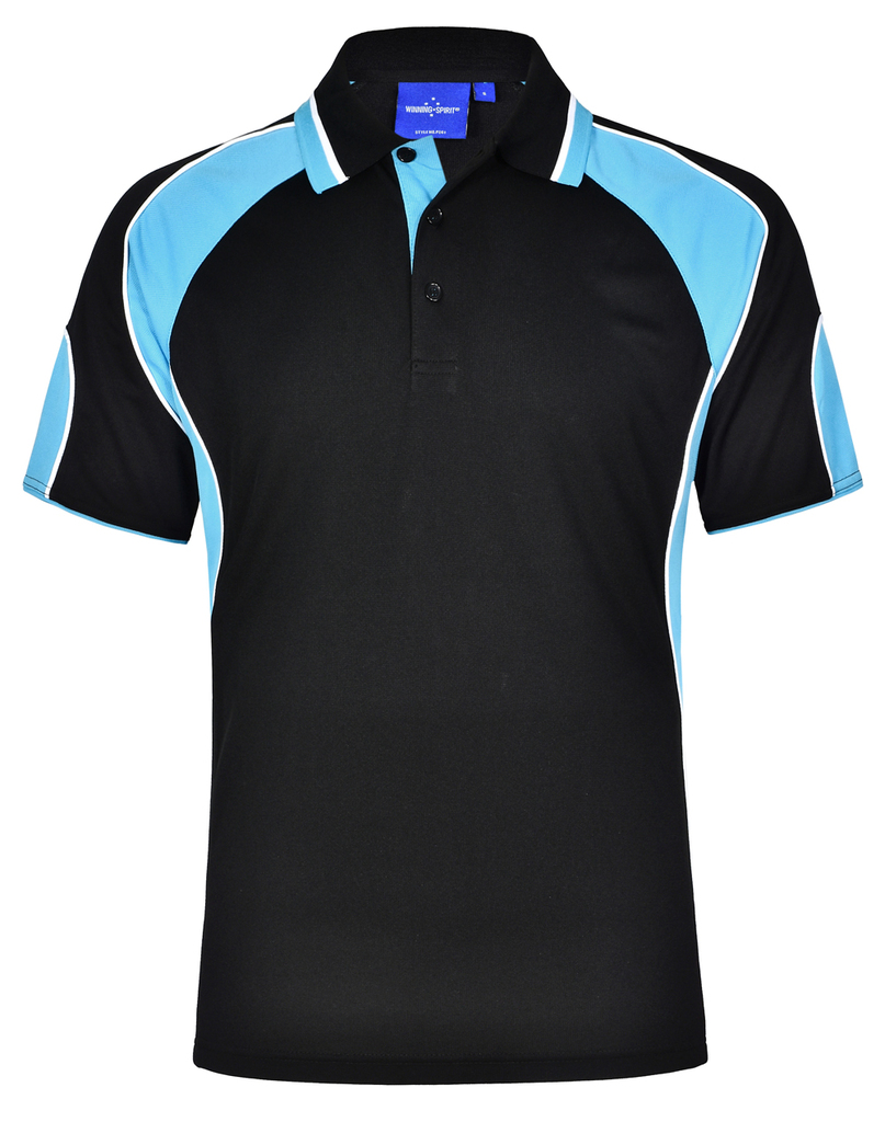 Men's Cooldry Contrast Polo With Sleeve Panel