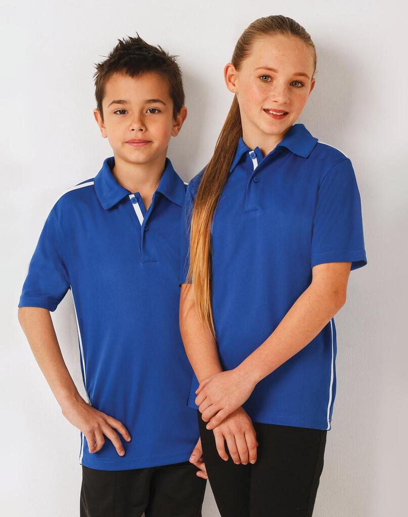 Kids' Ultra Dry Short Sleeve Contrast Polo