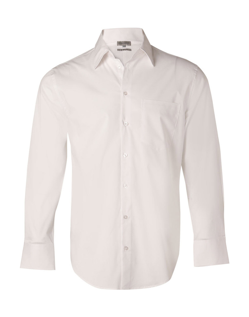 Men's Cotton/Poly Stretch L/S Shirt