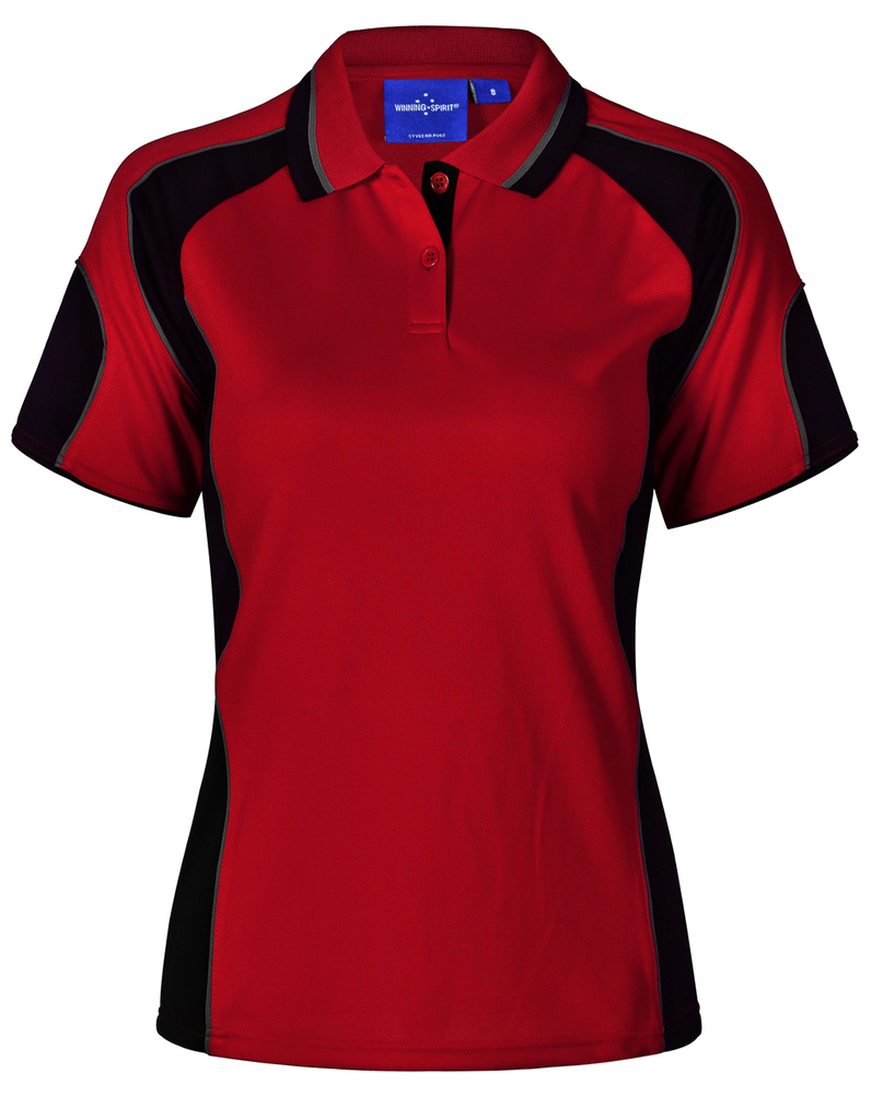 Ladies' Cooldry Contrast Polo With Sleeve Panel