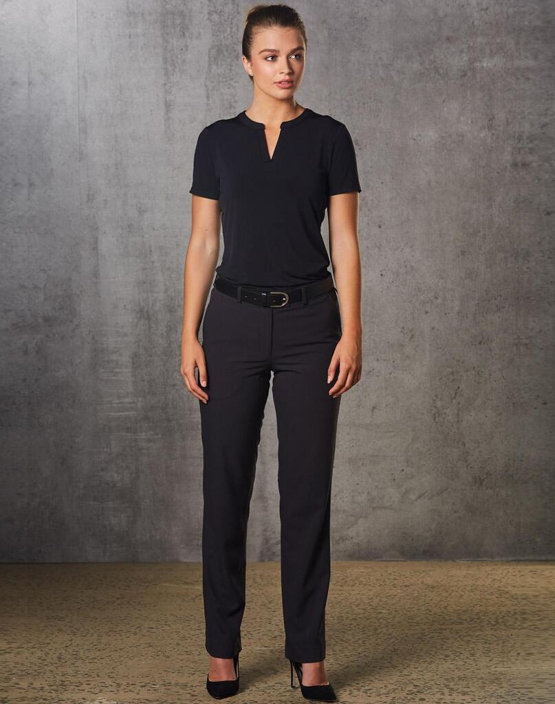 Women's Flexi Waist Utility Pants In Poly/Viscose Stretch