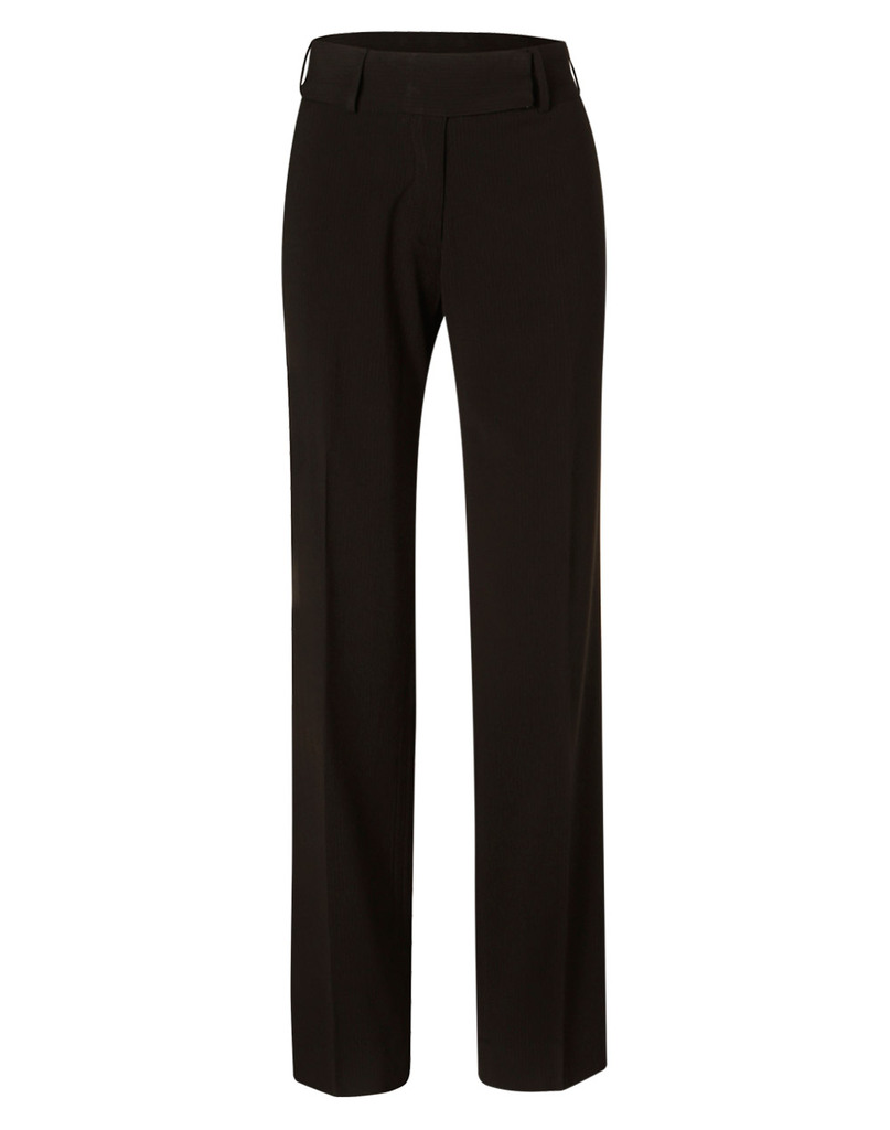 Women's Low Rise Pants In Poly/Viscose Stretch Stripe