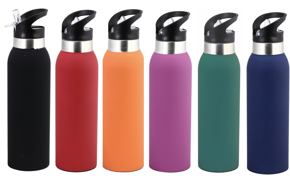 Thermo Drink Bottle -Rubber Paint Finish-Bpa Free