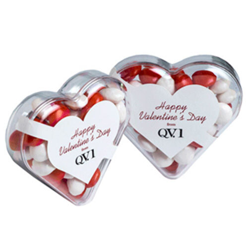 Acrylic Heart Filled with Chewy Fruits 50G