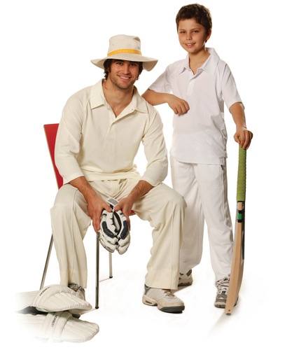 Mens 3/4 Sleeve Cricket Polo