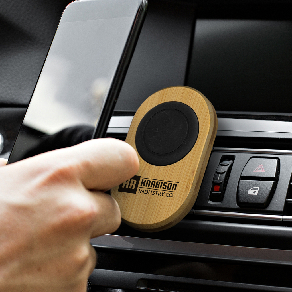 Bamboo Car Phone Holder