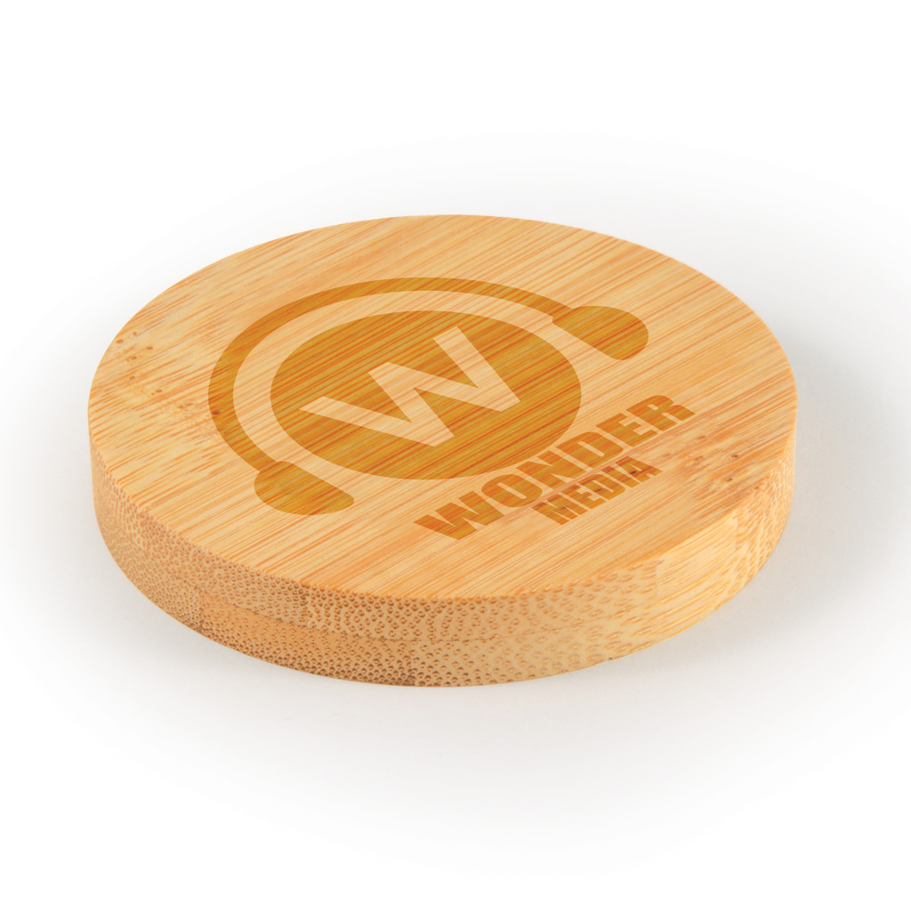 Discus Bamboo Bottle Opener Coaster