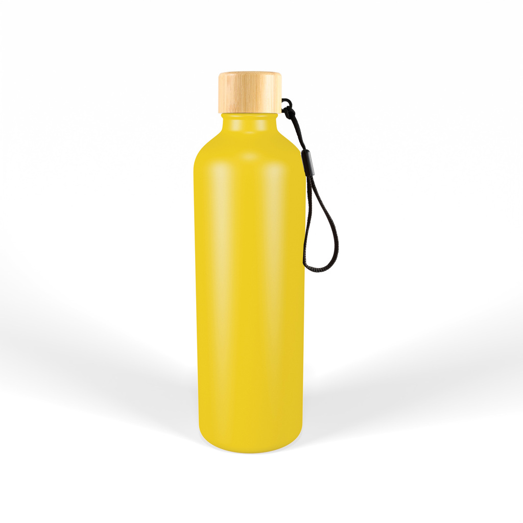 Gelato Aluminium Drink Bottle with Bamboo Lid