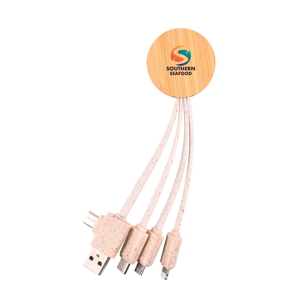 Oracle Round Bamboo Charging Cable