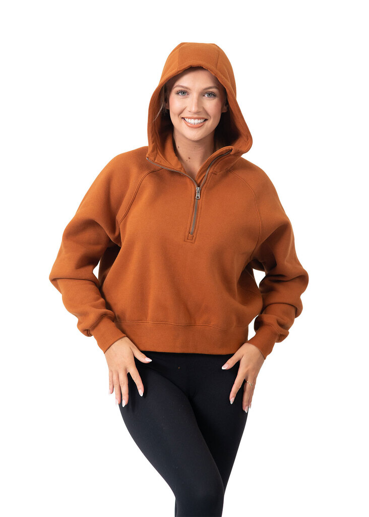 Ladies/Girls Cotton Care Half-Zip