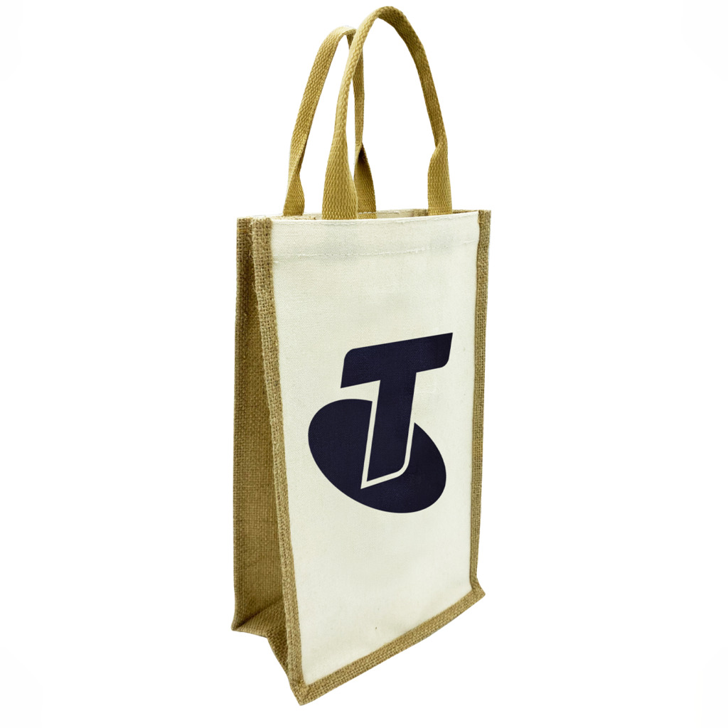 Jute Double Wine Bag