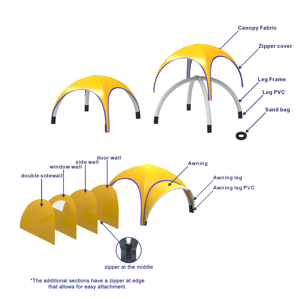 3x3m Inflatable Marquee - 7Week