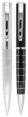 Metal Pen Premium With Hatched Barrel Design Parker Style Refill Premier