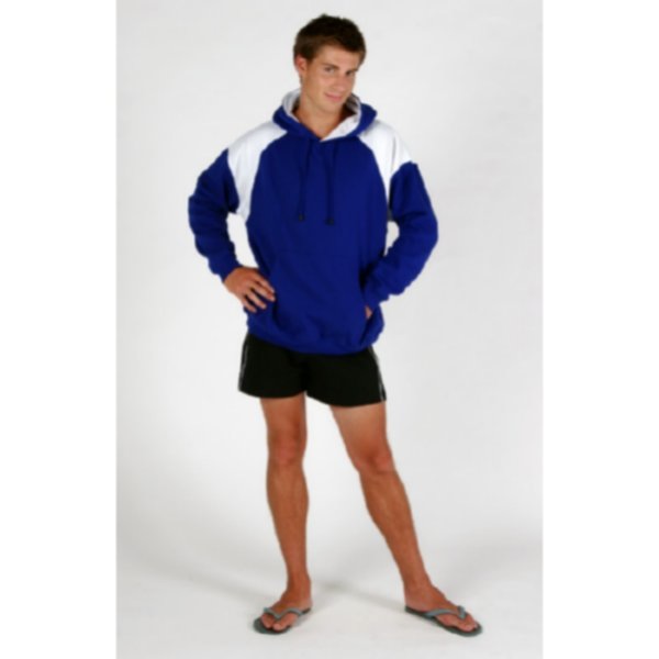 Shoulder Contrast Panel Hoodie For Adults