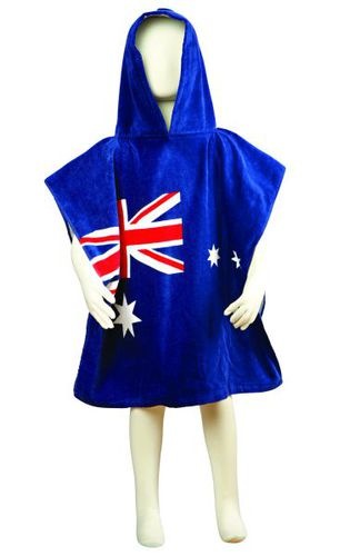 Aussie Flag Kids Poncho
