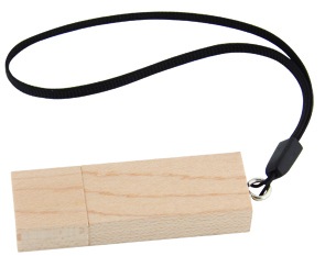 Usb Rectangle Made From Bamboo