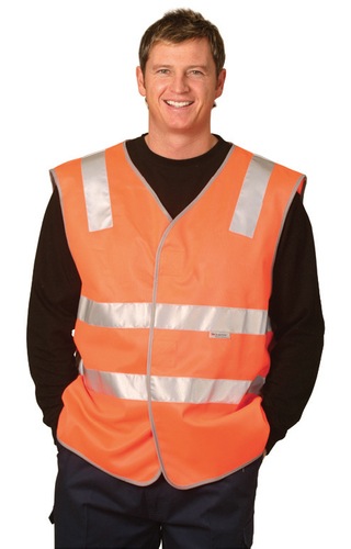 High Visibility Safety Vest With Reflective Tapes