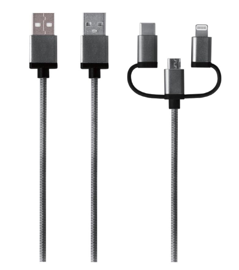 iCables MFI - USB-C, Ligthning, Micro USB 