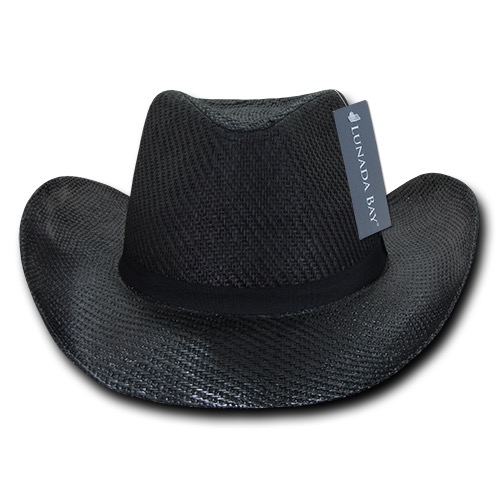 Paper Mesh Cowboy Hat Plain