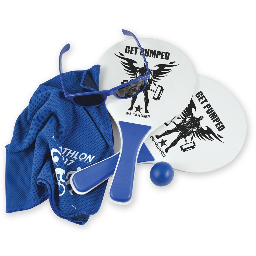 Summer Beach Kit 1 - Bat & Ball Set, Chill Cooling Towel, Horizon Sunglasses