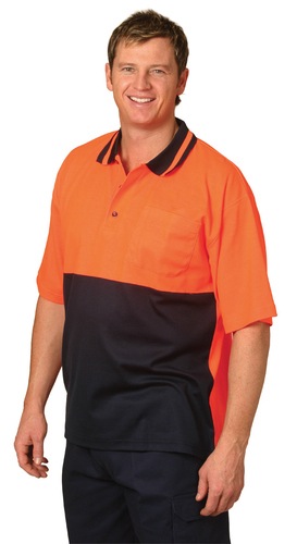 High Visibility TrueDry Short Sleeve Safety Polo 