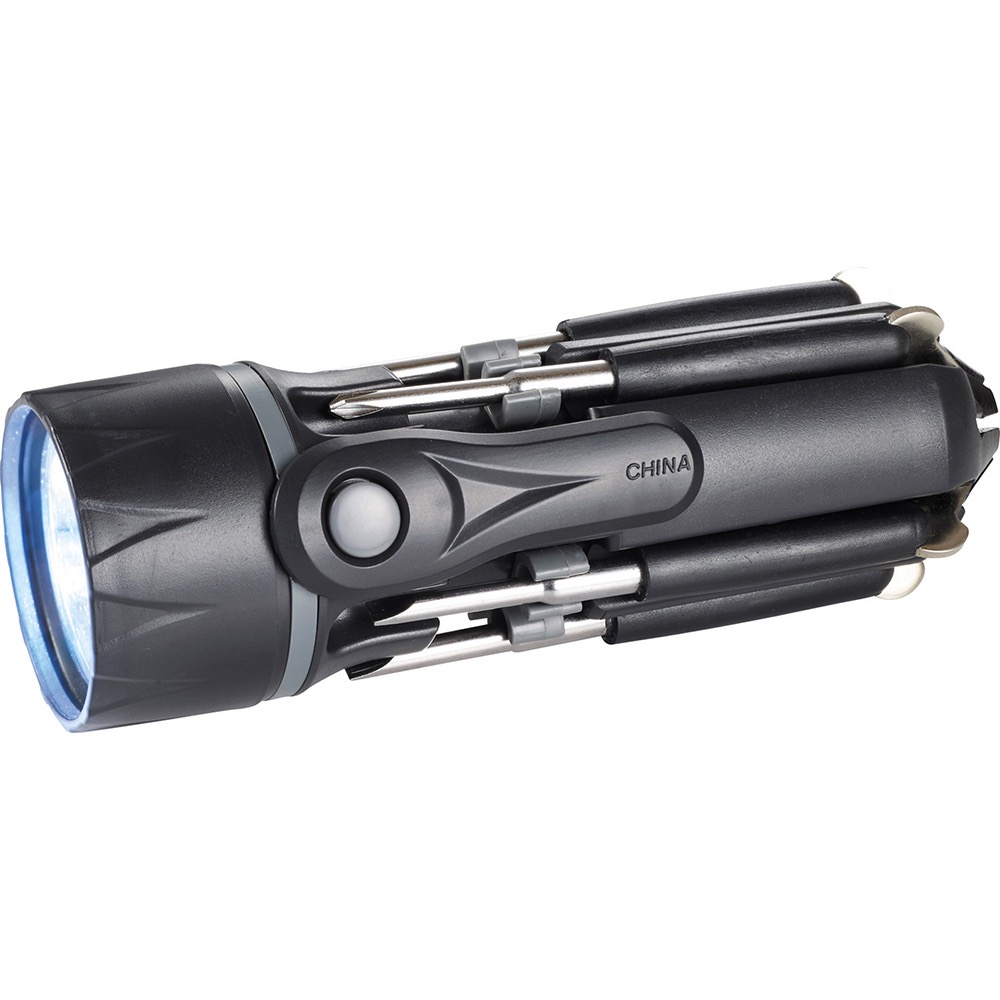 Spidey 8-in-1 Scredriver Flashlight - Black