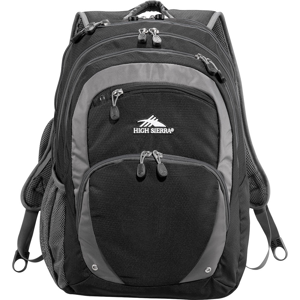 High Sierra Overtime Fly-By 17 inch Computer Backpack - Black