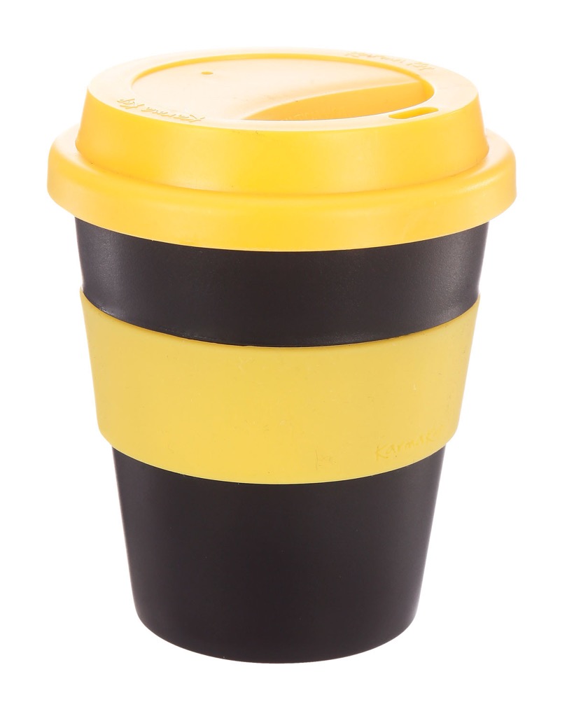 Coffee Cup / Mug11oz/320ml Plastic Karma Kup Plastic Aura Lid Reusable